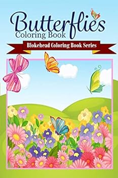 Paperback Butterflies Coloring Book [Large Print] Book