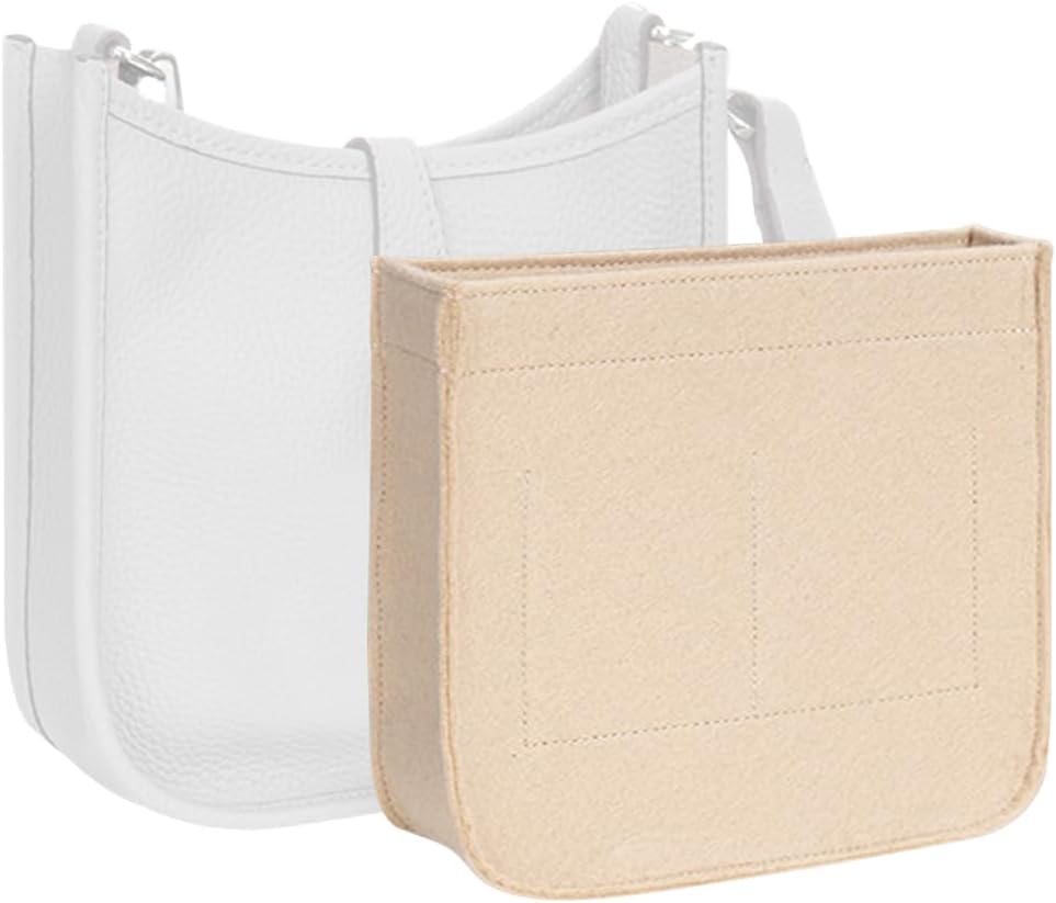 Lckaey Purse Insert Organizer- for Evelyne 29 Bags PM Insert- Premium Felt insert-1003Khaki-M