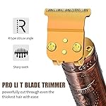 Ceenwes Zero Balde Hair Trimmer Pro T Outline Clippers T Blade Trimmer Cordless Zero Gapped Trimmer Professional Hair…