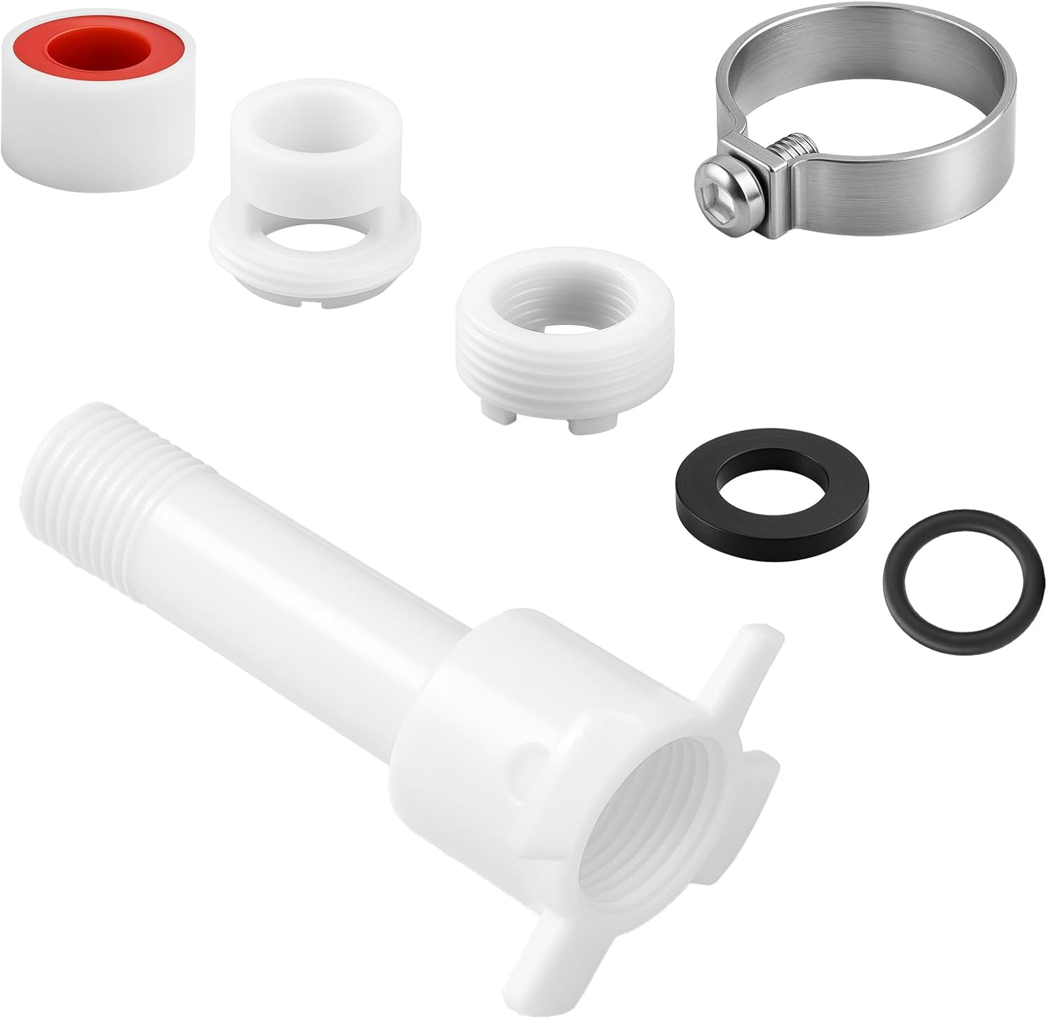 4 in 1 Tub Spout Diverter Repair Kit, Bathtub Faucet Adapter Slip Replacement Parts, Universal Fits 1/2'' Copper Pipe, 1/2'' IPS and 3/4'' IPS with Assembly Tool