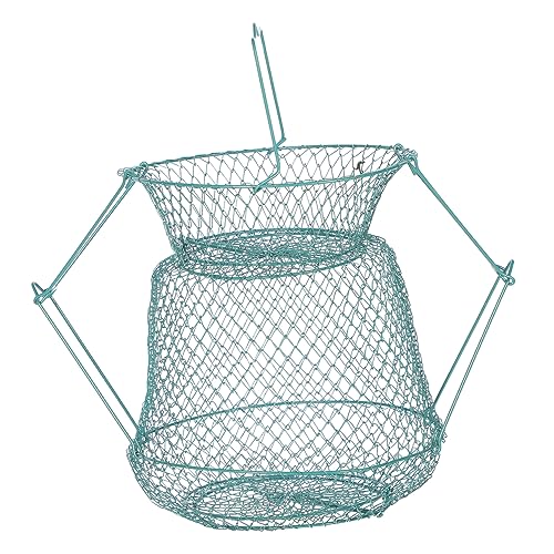 Toyvian Foldable Fish Storage Net Fishing Basket Lightweight Durable for Fish Storage Easy Carrying Essential Fishing Equipment