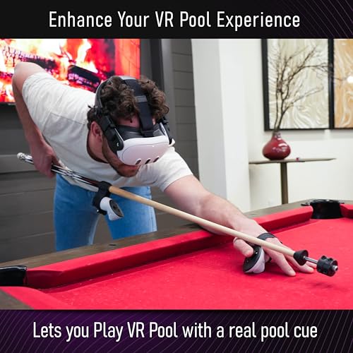 DeadEyeVR MasterBreaker Haptic VR Pool Cue for Miracle Pool and Other Billiards Games