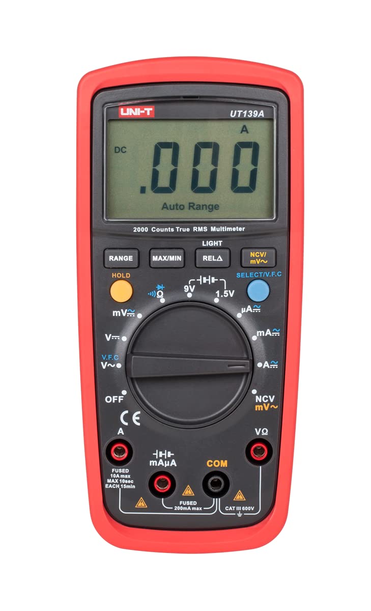 Uni-T UT139A True RMS Multimeter LCD NCV Erfassungsfunktion