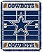The Northwest Company Officially Licensed NFL Dallas Cowboys Field Bear Woven Jacquard Baby Throw Blanket, 36" x 46"