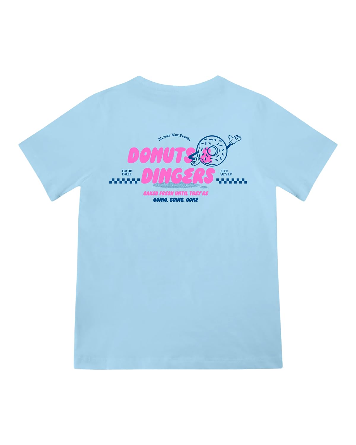 Baseball Lifestyle 101 Donut Youth Tee for Boys, Soft 60/40 Blend, Breathable, Side-Seamed, Sizes Youth S-L
