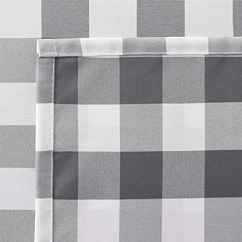 Hiasan Checkered Tablecloth Rectangle - Stain Resistant, Waterproof And Washable Table Cloth Gingham For Outdoor Picnic, Holiday Dinner, 60 X 102 Inch, Grey And White #TOP6