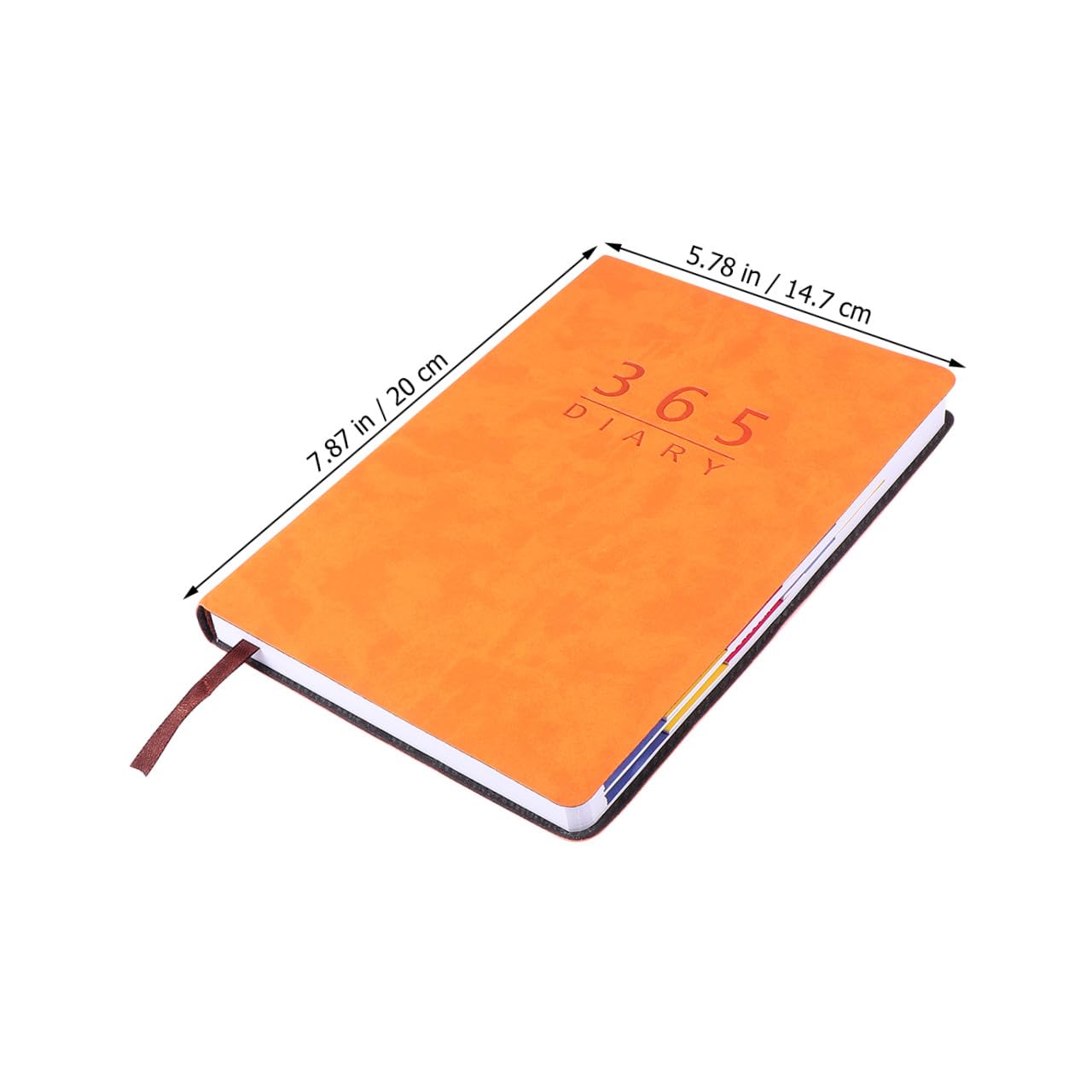 STOBOK 3 Pz taccuini diario a5 - Notebook giornaliero calendario cancellabile a secco Taccuino dell'agenda settimanale ufficio materiale scolastico cancelleria per studenti Orange
