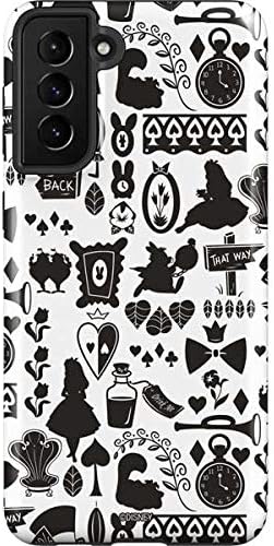 Skinit Pro Phone Case Compatible with Galaxy S21 Plus 5G - Officially Licensed Disney Alice in Wonderland Falling Down The Rabbit Hole Design