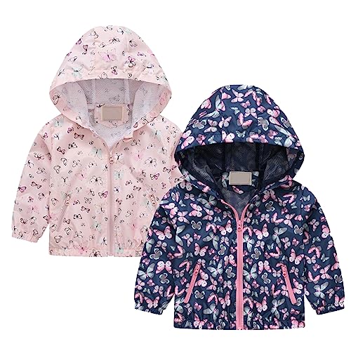 Toddler Boys Girls Jackets Printing Hooded Outerwear Zipper Coats Toddler Girl Fall Clothes4