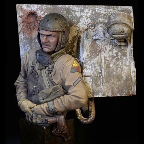 Figurine en résine de commandant américain WW2 buste 1/10 collection e7A3Y4 - 3