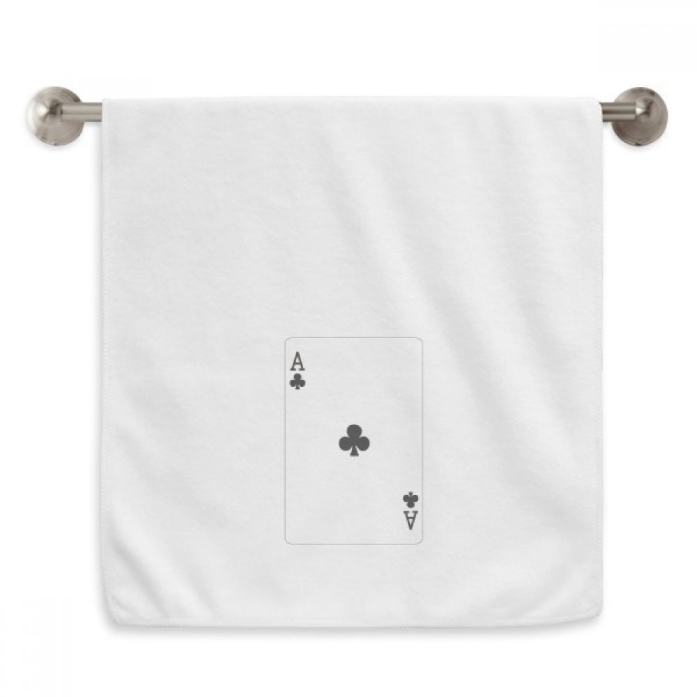 Serviette moelleuse Club A Jouer Diadème haut de gamme blanche de 13x29 pouces