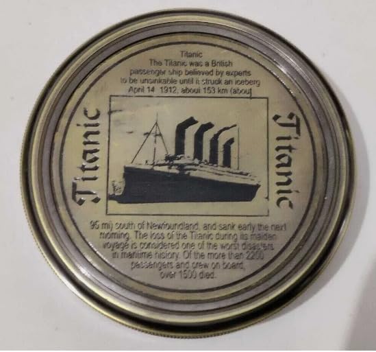 Brújula Náutica Vintage de Latón con Tapa Estilo Antiguo miniatura 2