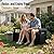 Acurax 80-Gallon Outdoor Storage Bench, Waterproof Deck Box with Lockable Lid & Armrests for Patio, Garden, Pool, Black