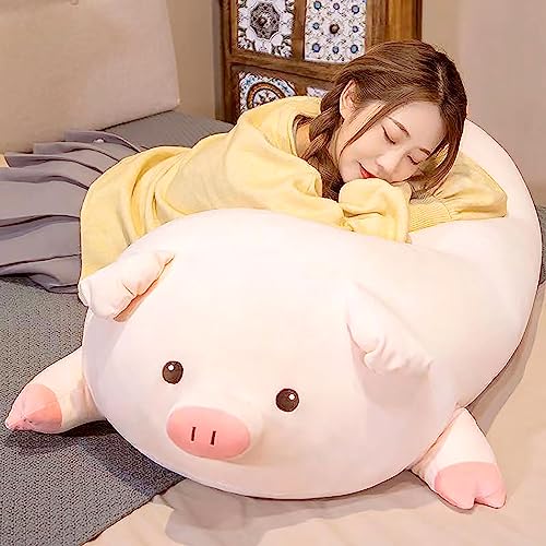 40p/50p/60p/80p/100p大きいサイズ巨大特大サイズ 豚 ぶた ブタ アニマル ぬいぐるみ 抱き枕 腹ばい枕 クッション ソファー背当て まくら 座布団 おもちゃ 人形 ベッドルーム寝具 寝室添寝枕 車飾り リビング置物 部屋装飾 インテリア