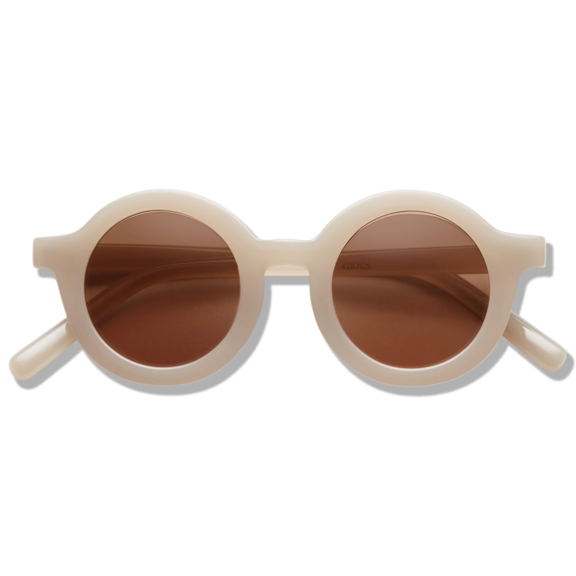 BABYMOCS Lunettes de soleil bébé 0-​1,​5 an | Protection UV400 100% | Monture en bioplastique recyclé, sans BPA | Lunettes de soleil rondes pour bébés garçons et filles | Design suédois