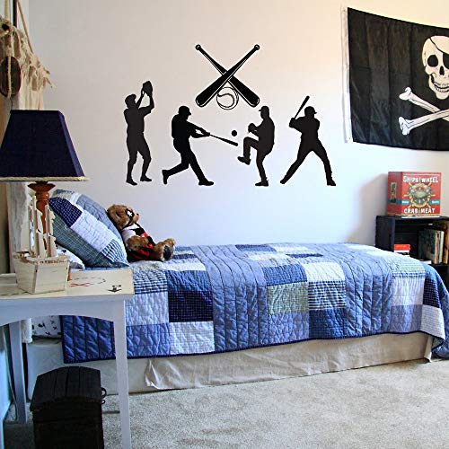 Personalized Baseball Player Removable Sports Style Wall Decal Sticker Décor #TOP1