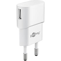 goobay 449482 Caricatore USB 1A 5W Compatto Spina Europea Bianco Bianco