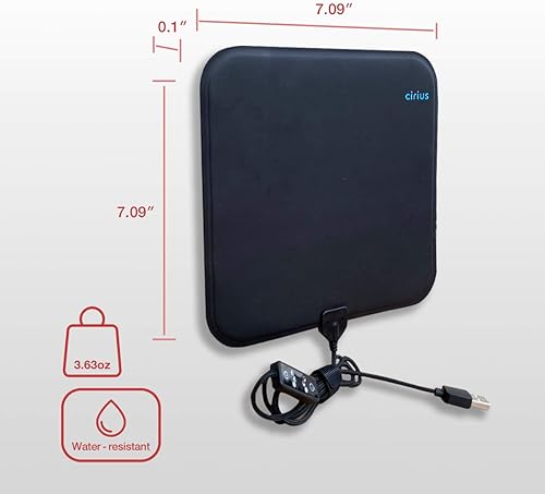 Miniatura 9 de CIRIUS Almohadilla LED de terapia de luz roja infrarroja cercana, uso doméstico, almohadilla de luz roja portátil, terapia de luz de bajo nivel de