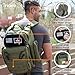 Green Dad Diaper Bag - Molle-Style Military Diaper Backpack Made of Rugged 900D Waterproof Polyester with Wider Extra-Long Straps, Dirty Diapers Pouch, Baby Wipes Dispenser & Insulated Bottle Pockets