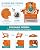 SERWALL Adirondack Chair for Patio Garden Outdoors Heavy All-Weather Fire Pit Chairs - Orange