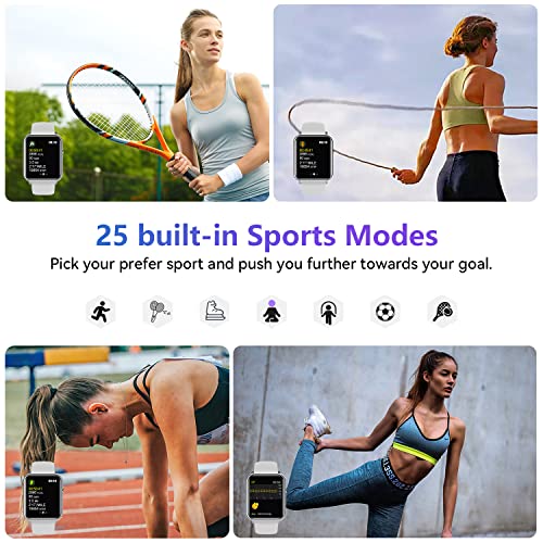 Smart Watch For Android Phones, Smartwatches Ios Compatible, Ip68 Waterproof Fitness Tracker Watch With Step Counter Calories Burned Health Monitor, Sports Running Watches For Women Men, Grey #TOP5