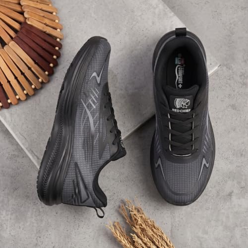 Image of Red Chief Men's Running Shoe | Low Ankle Lace-Up | Breathable Mesh | Lightweight & Comfortable | Synthetic Sole (R1727)
