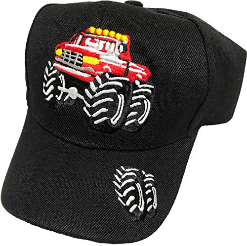 Zhrmghg R&M Headwear Children's Embroidered Monster Truck Baseball Hat/Cap (Multiple Colors Available)