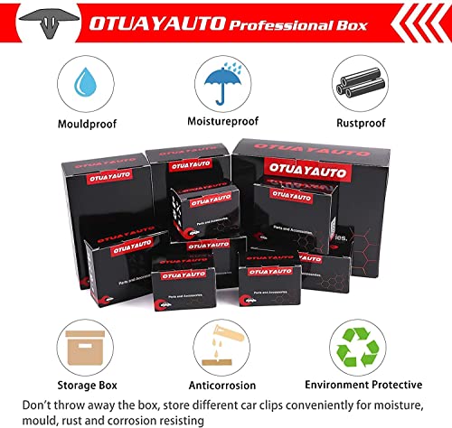 Image of OTUAYAUTO 30pcs Hood Insulation Retainers with one Fastener Remover - Replacement for Chrysler, Jeep, Dodge, Ram - Replace OEM 4878883AA LH LHS Nylon Clip