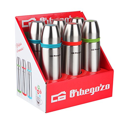 Orbegozo Set TRL 5500 - Set de 6 Termo líquido, INOX, 3 Colores, 500 ml