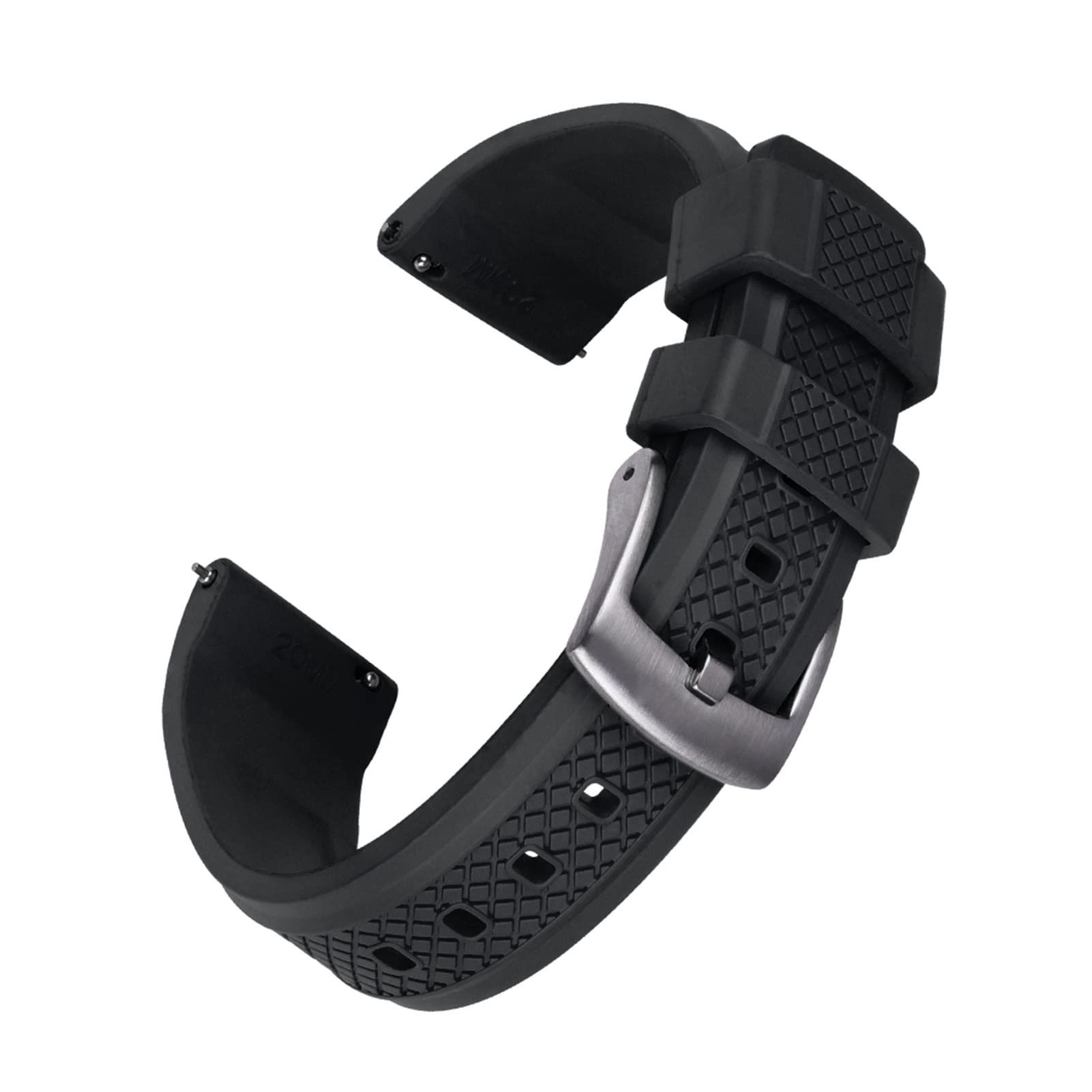 Correa impermeable 20mm 22mm que evita la pérdida del reloj HMJGDZG 8