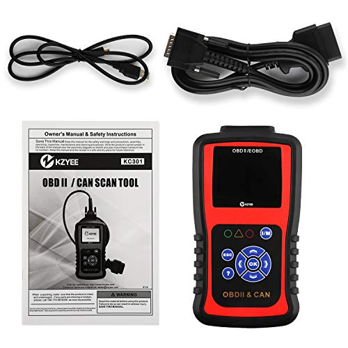 KZYEE KC301 Code Reader, Car OBD2 Scanner with Live Data Diagnostic Service Scan Tool for Check Engine Light Reset - Thumbnail 6