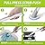 IVYROLL Toilet Bowl Cleaner Wand with 14 Refills, Disposable Toilet Brush Set with Holder, Cleaning System Starter Wand Kit, Bathroom Cleaning Set