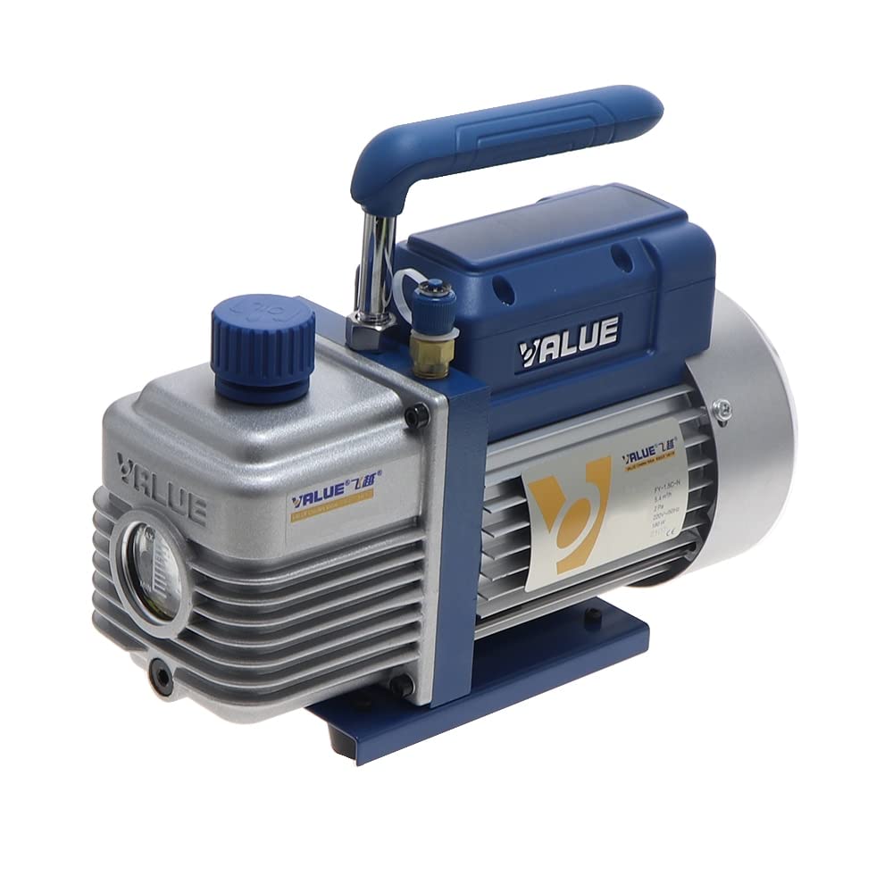 FY-1.5C-N Portable Vacuum Pump Practical 90L/min 200V Refrigeration Maintenance Tool Miniature Vacuum Pump Air Conditioner Refrigerator Refrigeration Maintenance Rotary Vane Vacuum Pump