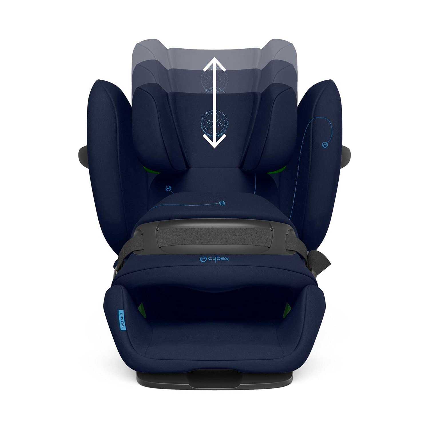 Cybex Gold Pallas G i-Size Seggiolino Auto, Blu (Navy Blue), 15 mesi - 12 anni