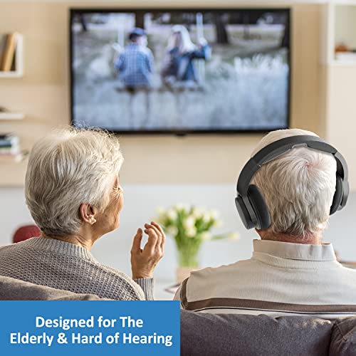 Rybozen TV Funkkopfhörer, Over-Ear Kabellose Kopfhörer mit Ladestation für Fernseher HiFi DVD, Sender mit 3.5mm RCA… - Image 7