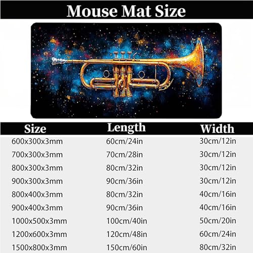 Tapis de souris XXL 150x80cm avec bords cousus haute densité et finition soignée - 7