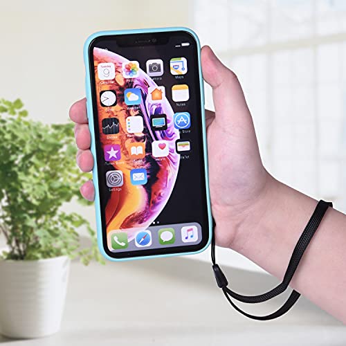 Wisdompro 6 Pack Of 8 Inch Hand Wrist Lanyard Strap String For Cell Phones, Usb Flash Drive, Keys, Keychain, Id Name Tag Holder, Mp3 Player, Flashlight - Blue/Grey/Black #TOP6