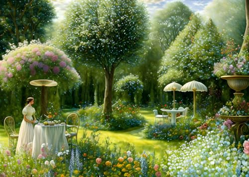 Affiche Traumhafter Sommergarten 50x70 cm pour salon lumineux