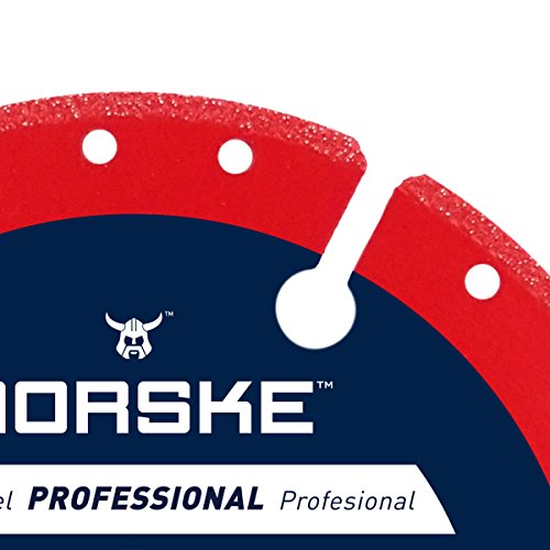 Norske Tools Ndbs335 4.5 Inch Mega Bite Diamond Vacuum Brazed Cutoff Wheel 7/8 Inch Bore For Cutting In Wood, Tubular Metals, Non-Ferrous Metals, Masonry Products, Tiles And Pvc #TOP4