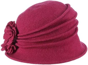Scala Women's Knit Wool Cloche Hat with 
