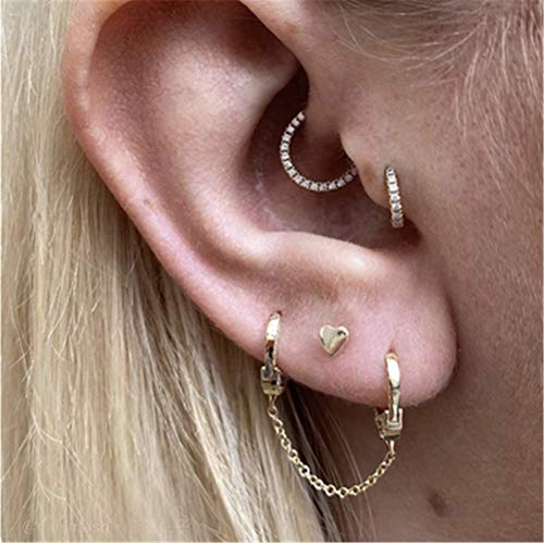 Dtja Minimalist Sterling Silver Double Hoop Earrings #TOP15