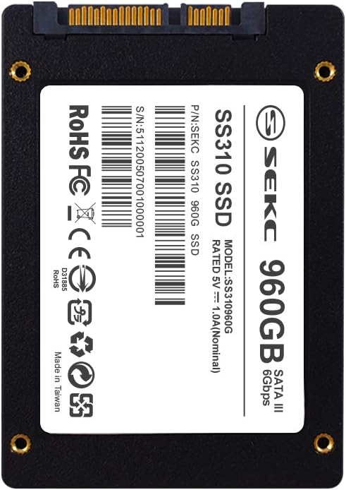 Flash Deals - 60% OFF SEKC 960GB SSD SATA III 6 Gb/s, Up to 550/530 MB/s Read/Write Speed, Internal 2.5 7mm (SS310960G) Best Deal Product SEKC 960GB SSD SATA III 6 Gb/s, Up to 550/530 MB/s Read/Write Speed, Internal 2.5 7mm (SS310960G)
