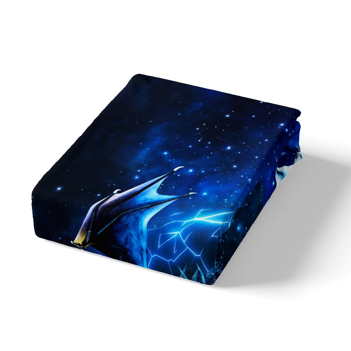 Loussiesd Galaxy Dragon Bettbezug 135x200 cm Kinder Chic Weltraum Sternenhimmel Bettwäsche Set Dschungeltiere Drachen Bettwäsche für Jungen Kinder Teens Schlafzimmer Dekor Blau Schwarz Betten Set