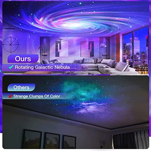 Star Projector Night Light for Kids, Galaxy Projector Lamp with Sleep Aid Music, LED Light for Girl’s Bedroom Decor, Rechargeable Battery Power, Smart App/Remote Control, Birthday Gift Toy 2 51VGGNOfQdL. AC