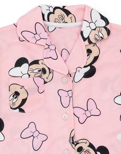 Disney Minnie Mouse Pyjamas Girls Toddlers Pink Bow T-Shirt Shorts Pjs #TOP4