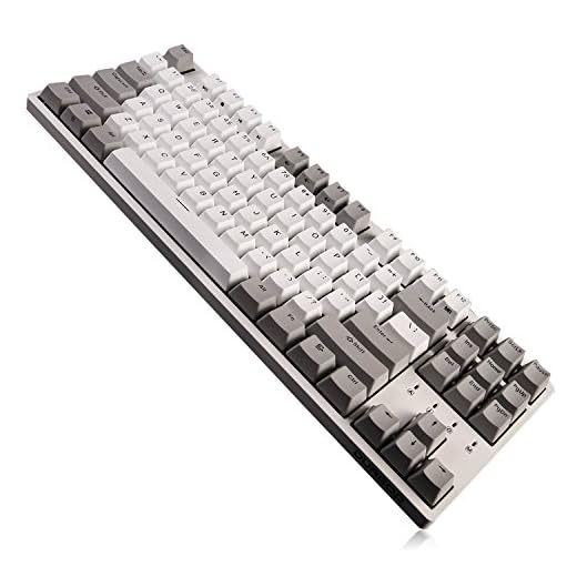 DURGOD Taurus K320 Clavier Cherry MX Brown QWERTY Anglais Gaming Mécanique - NKRO - Conçu pour Les Professionnels