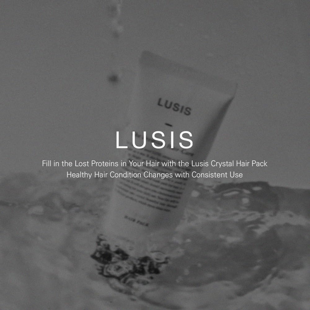 LUSIS Crystal Hair Pack, No-Rinse Hair Repair Mask, High Nutrition Hair Mask, 3.38 fl oz