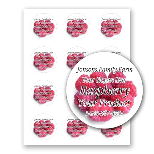 Fruit Adhesive 2 inch Round Paper Labels for Mason Jar