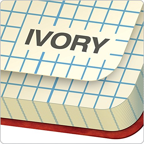 Ampad Gold Fibre Computation Book, Red Cover, Ivory Paper, Letter Size, 4 Square Inch Rule, 76 Sheets, 1 Each (22-156) #TOP3