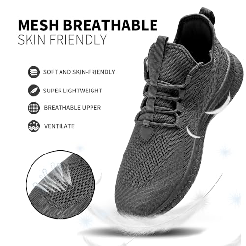 Image of Mens Running Tennis Casual Walking Shoes Fashion Athletic Gym Sports Sneakers for Men Breathable Lightweight Comfortable Shoes